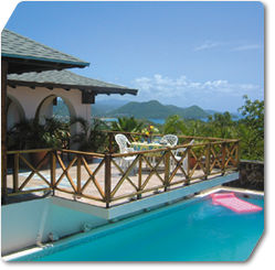 private villa in caribbean st lucia