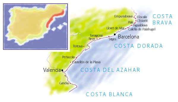 Villaseek Costa Brava map